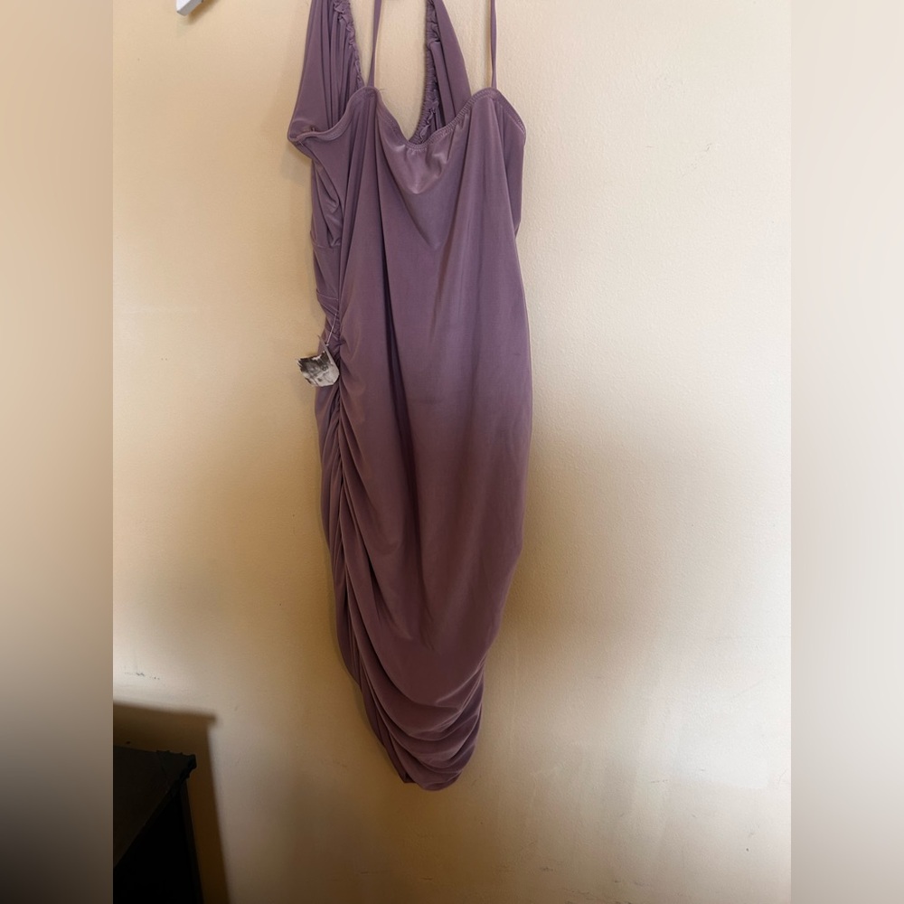 Lavender Lace-Up Dress Sabora